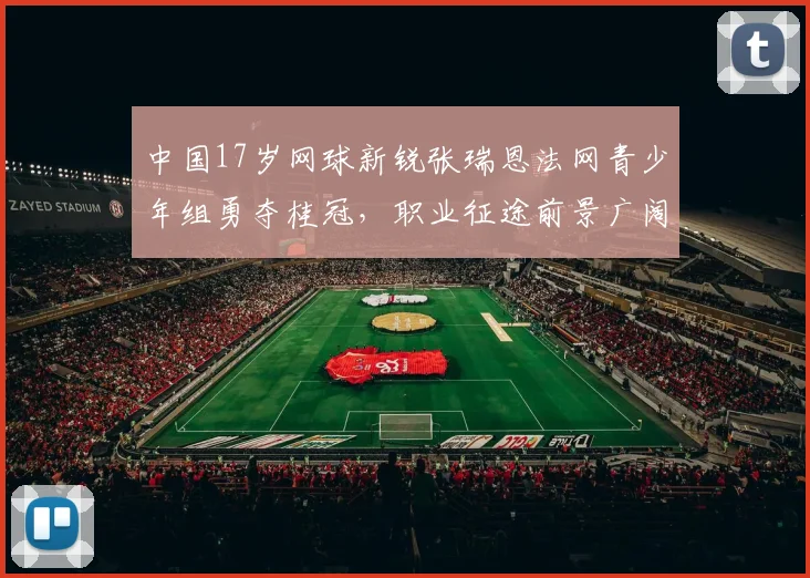 中国17岁网球新锐张瑞恩法网青少年组勇夺桂冠,职业征途前景广阔